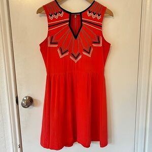 anthropologie embroidered dress